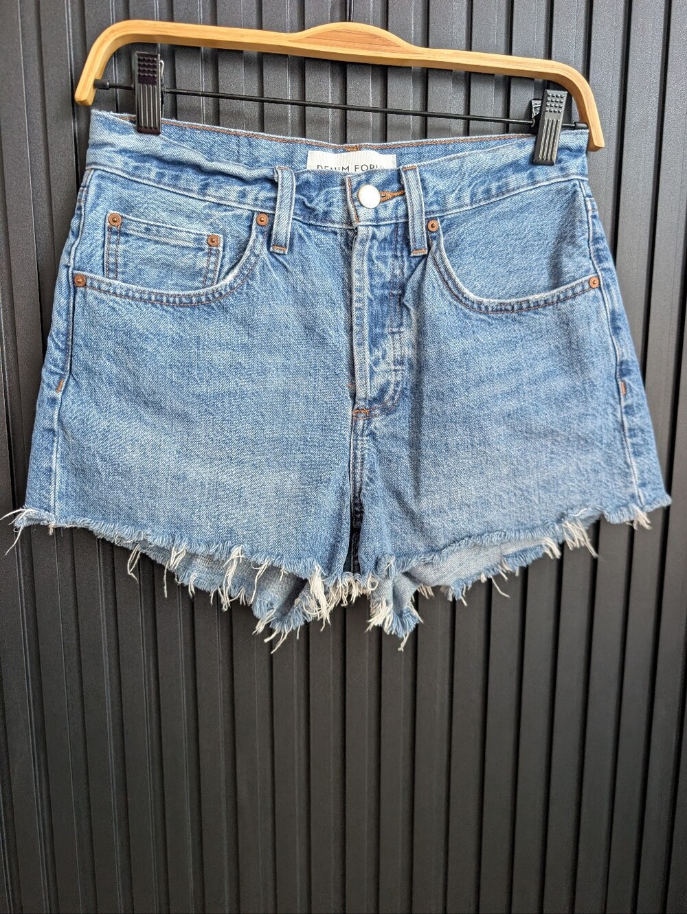 Denim Forum The 90s Vintage Cut-off Denim Short Size 26